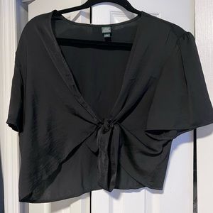 wild fable silk crop top